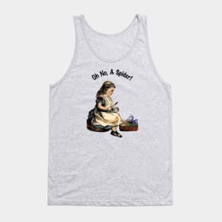 Oh No, A Spider! Little Miss Muffet Tank Top